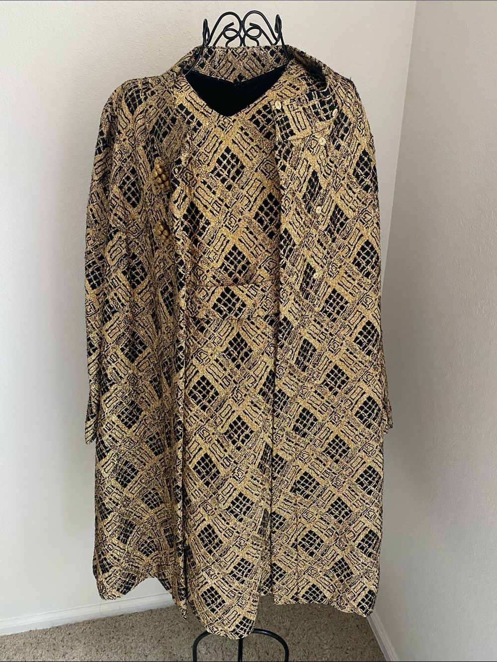 Vintage 1960s Glamorous 2 piece Dress with Matching Coat